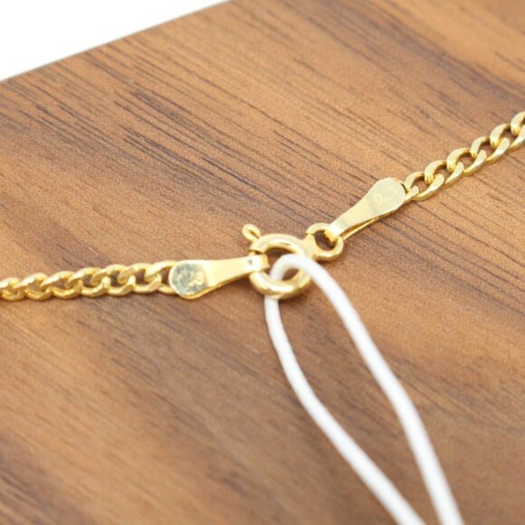 Adinas Jewels Flat Curb Chain Necklace 18" - Picture 3 of 5